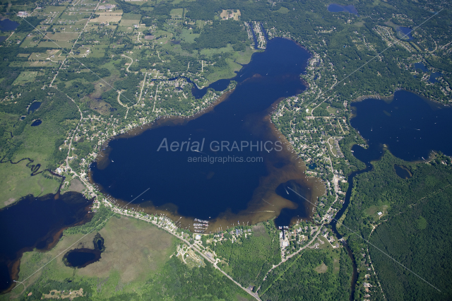 Portage Lake in Livingston County, Michigan